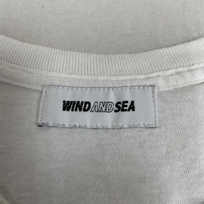 ウィンダンシー WIND AND SEA Tシャツ 半袖 半袖 Tシャツ ロゴ プリント クルーネック シャツ カットソー wds-cs-298 M ロゴ、文字 X プリント 白 / ホワイト / white メンズ USED 古着 中古 50135706
