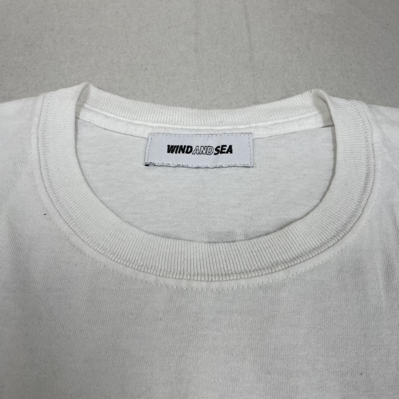 ウィンダンシー WIND AND SEA Tシャツ 半袖 半袖 Tシャツ ロゴ プリント クルーネック シャツ カットソー wds-cs-298 M ロゴ、文字 X プリント 白 / ホワイト / white メンズ USED 古着 中古 50135706