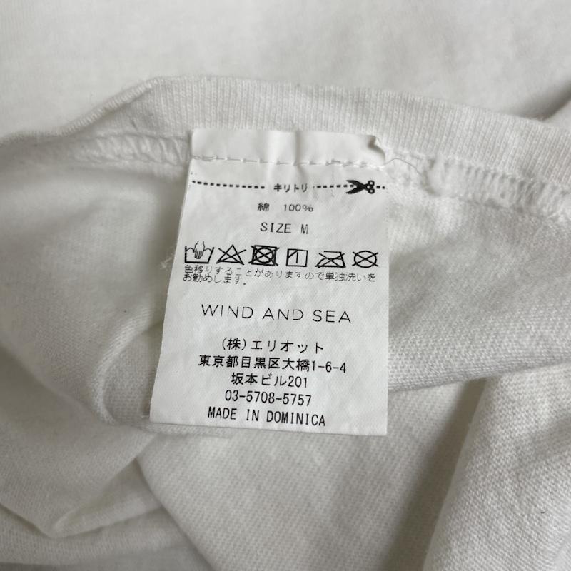 ウィンダンシー WIND AND SEA Tシャツ 半袖 半袖 Tシャツ ロゴ プリント クルーネック シャツ カットソー wds-cs-298 M ロゴ、文字 X プリント 白 / ホワイト / white メンズ USED 古着 中古 50135706