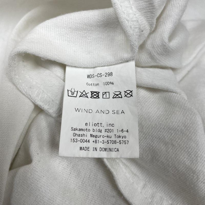 ウィンダンシー WIND AND SEA Tシャツ 半袖 半袖 Tシャツ ロゴ プリント クルーネック シャツ カットソー wds-cs-298 M ロゴ、文字 X プリント 白 / ホワイト / white メンズ USED 古着 中古 50135706