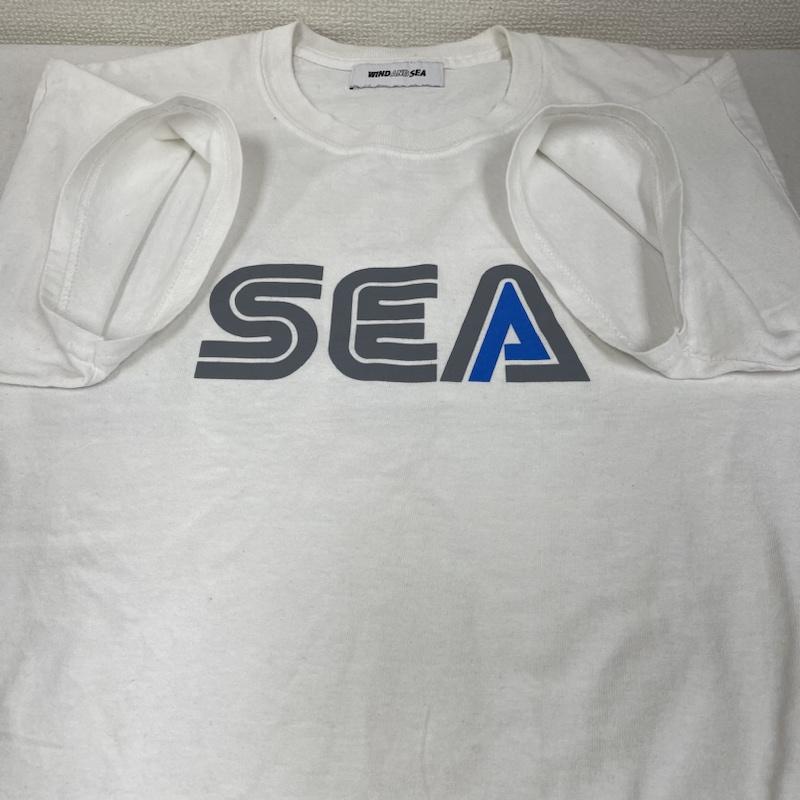 ウィンダンシー WIND AND SEA Tシャツ 半袖 半袖 Tシャツ ロゴ プリント クルーネック シャツ カットソー wds-cs-298 M ロゴ、文字 X プリント 白 / ホワイト / white メンズ USED 古着 中古 50135706