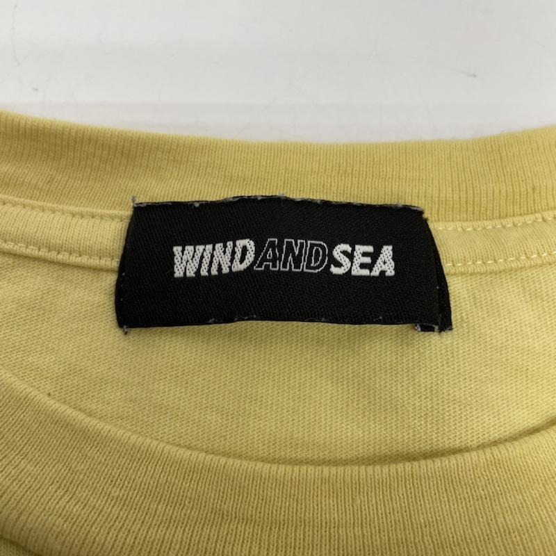 ウィンダンシー WIND AND SEA Tシャツ 半袖 コラボ HUF SOLID AND TIE DYE 半袖 Tシャツ ロゴ 星 スター 刺繍 wds-huf-01 M ロゴ、文字 X プリント X 星 X 刺繍 黄 / イエロー / yellow メンズ USED 古着 中古 50135708