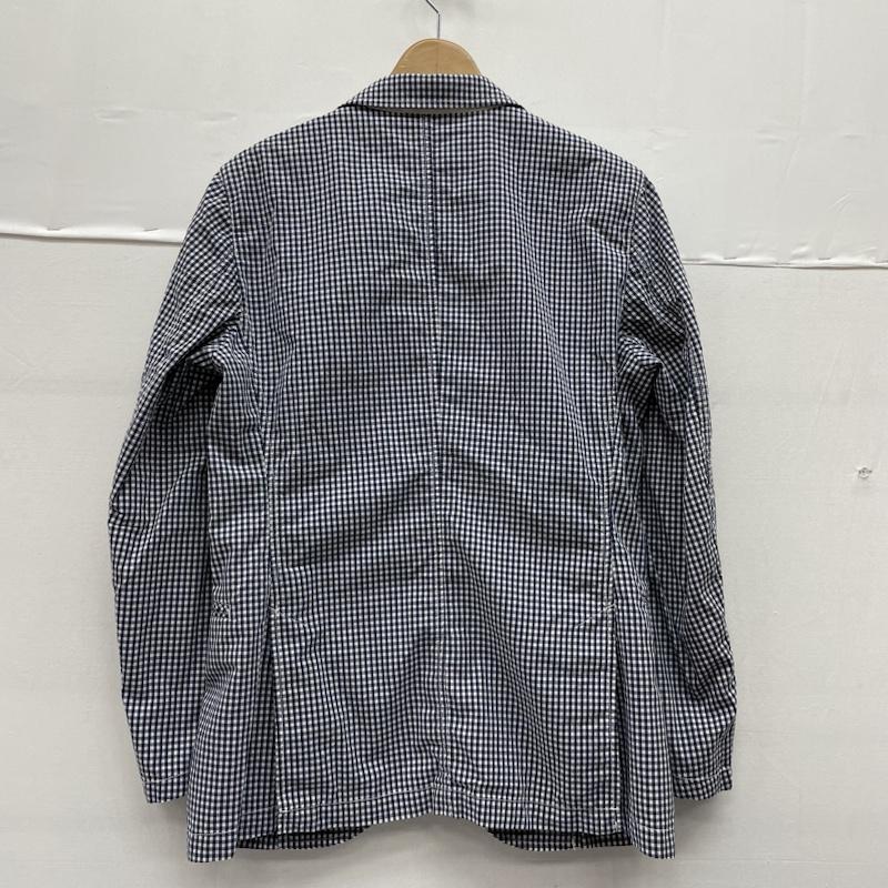 マッキントッシュ フィロソフィー MACKINTOSH PHILOSOPHY ジャケット、上着 ジャケット、ブレザー テーラード ジャケット カジュアル ギンガムチェック 2B ボタンロゴ プリント h1e29-148-29 38 チェック 白 / ホワイト / white X 紺 / ネイビー / navy メンズ USED 古着 中古 50135711