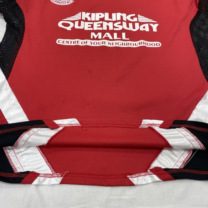 古着 USED Tシャツ 長袖 SPORTSPHERE ゲームシャツ ロングスリーブ ナンバリング メッシュ Vネック リブライン M プリント X ロゴ、文字 赤 / レッド / red X 黒 / ブラック / black X 白 / ホワイト / white メンズ USED 古着 中古 50135732