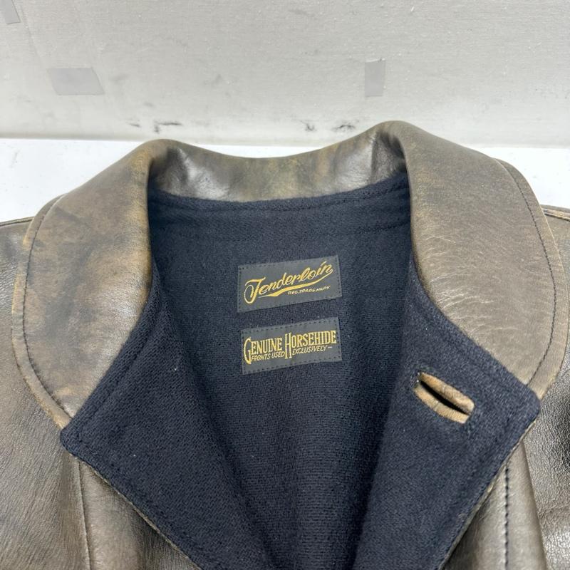 テンダーロイン TENDERLOIN ジャケット、上着 レザージャケット 12AW T-HIDEホースハイド レザー ジャケット 馬革 M 茶 / ブラウン / brown メンズ USED 古着 中古 50135739