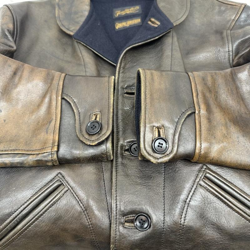 テンダーロイン TENDERLOIN ジャケット、上着 レザージャケット 12AW T-HIDEホースハイド レザー ジャケット 馬革 M 茶 / ブラウン / brown メンズ USED 古着 中古 50135739