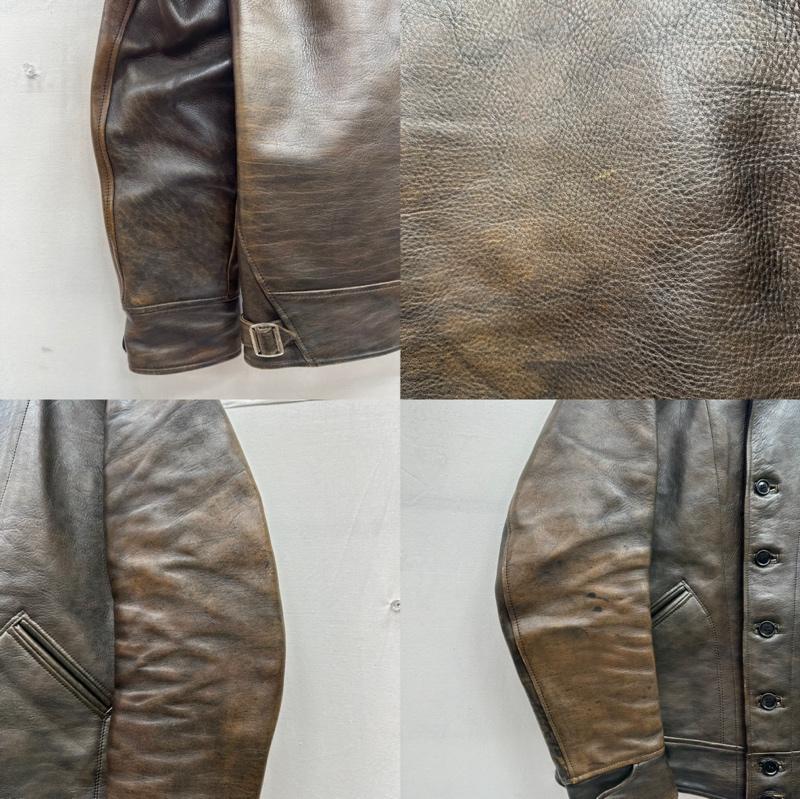 テンダーロイン TENDERLOIN ジャケット、上着 レザージャケット 12AW T-HIDEホースハイド レザー ジャケット 馬革 M 茶 / ブラウン / brown メンズ USED 古着 中古 50135739