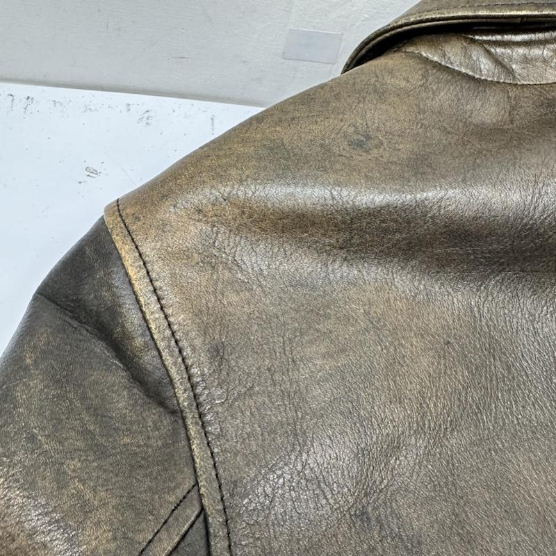 テンダーロイン TENDERLOIN ジャケット、上着 レザージャケット 12AW T-HIDEホースハイド レザー ジャケット 馬革 M 茶 / ブラウン / brown メンズ USED 古着 中古 50135739