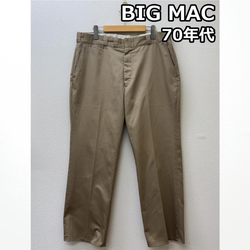 ビックマック BIGMAC パンツ チノパン 70年代 ビンテージ JC Penney ジェイシーペニー SCOVILL スコビル ジップ チノ ワーク トラウザー パンツ - メンズ USED 古着 中古 50135743