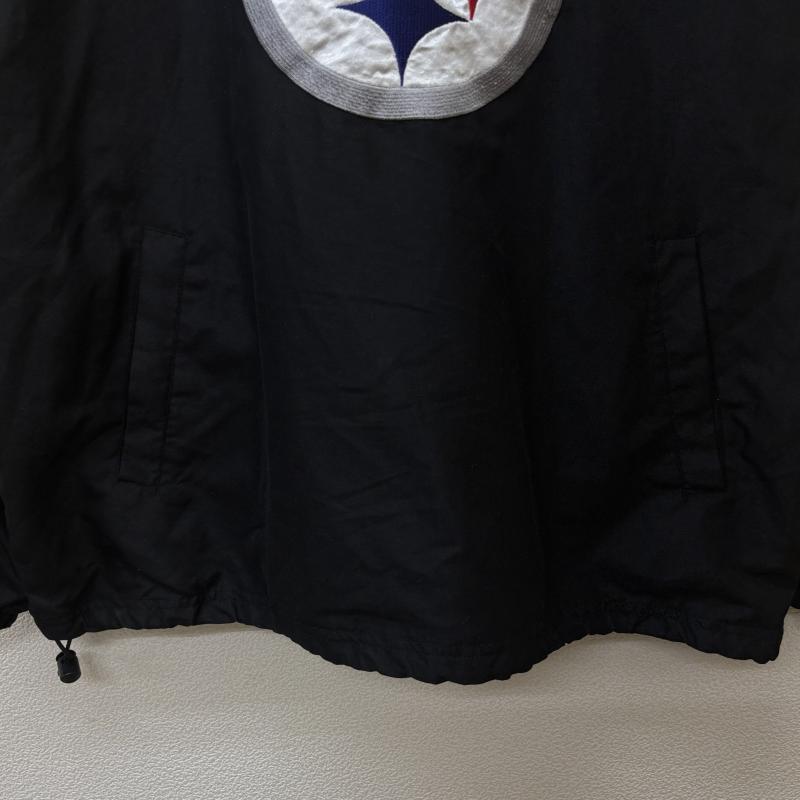 古着 USED トレーナー 長袖 NFL Steelers ピッツバーグ スティーラーズ ロゴ 刺繍 オーバーサイズ トレーニング ナイロン 長袖 トレーナー L 黒 / ブラック / black X 黄 / イエロー / yellow メンズ USED 古着 中古 50135746