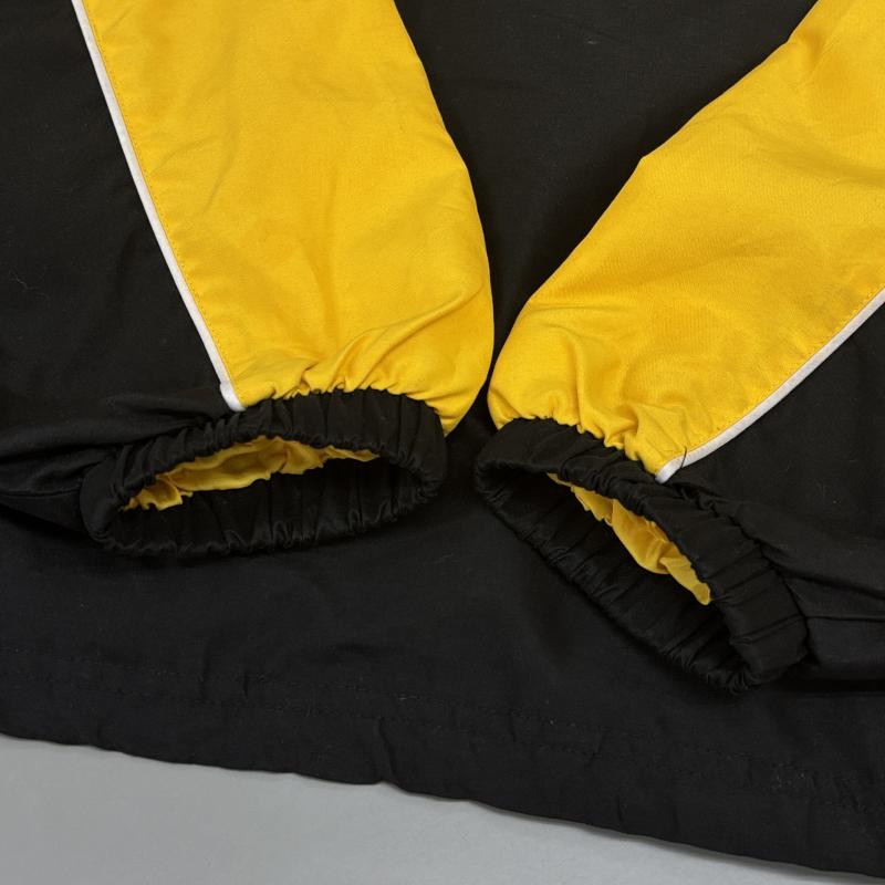 古着 USED トレーナー 長袖 NFL Steelers ピッツバーグ スティーラーズ ロゴ 刺繍 オーバーサイズ トレーニング ナイロン 長袖 トレーナー L 黒 / ブラック / black X 黄 / イエロー / yellow メンズ USED 古着 中古 50135746