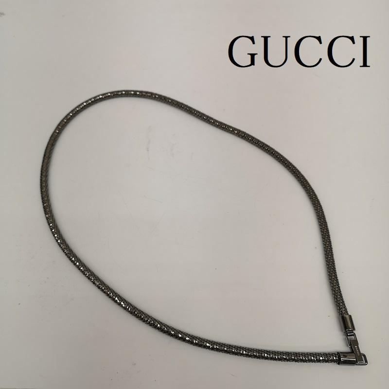 グッチ GUCCI アクセサリー ネックレス、ペンダント スネーク チェーン ロング ネックレス - 銀 / シルバー / silver color メンズ USED 古着 中古 50135748