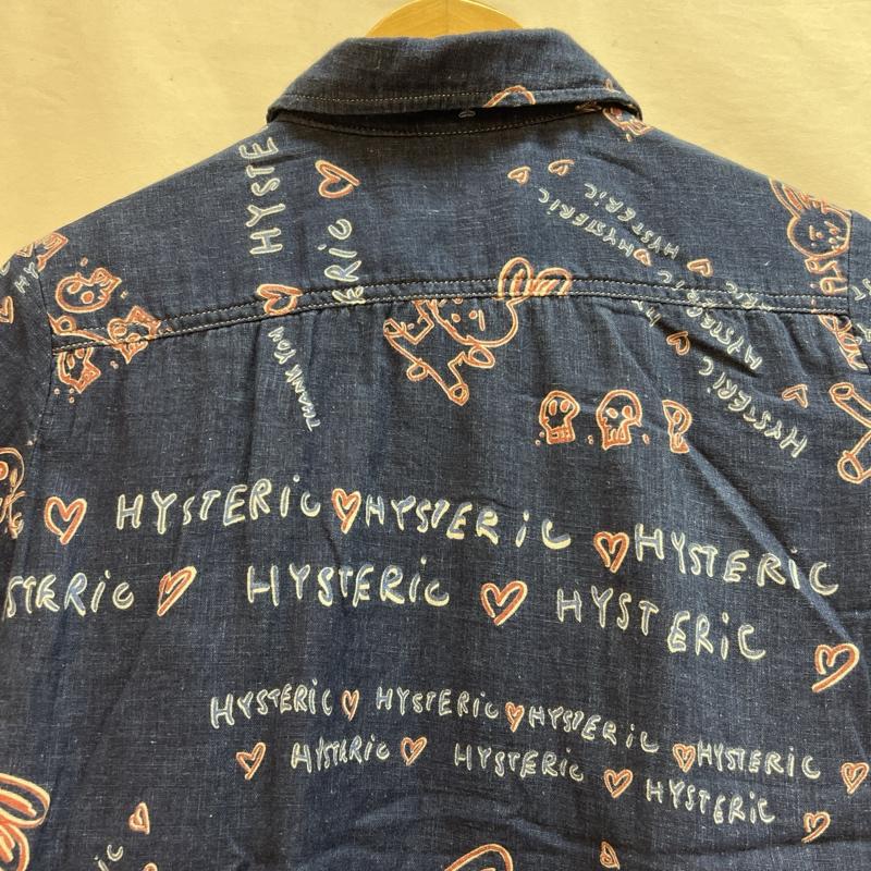 ヒステリックグラマー HYSTERIC GLAMOUR シャツ、ブラウス 半袖 初期 落書きウサギ 総柄 シャツ 90s FREE レディース USED 古着 中古 50135791