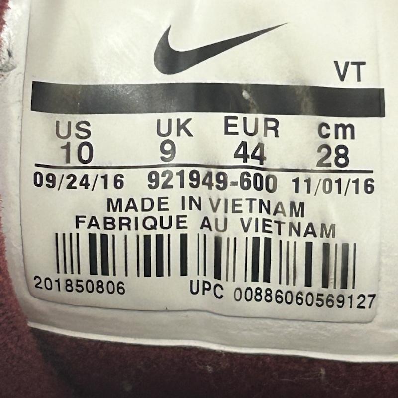 ナイキ NIKE スニーカー スニーカー NIKE AIR MORE UPTEMPO 921949-600 28.0cm ロゴ、文字 えんじ / ワインレッド / dark red メンズ USED 古着 中古 50135816
