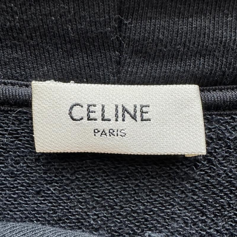セリーヌ CELINE パーカー 長袖 XL ルーズ フーディー スウェット パーカー 2Y468670Q XL 黒 / ブラック / black メンズ USED 古着 中古 50135822