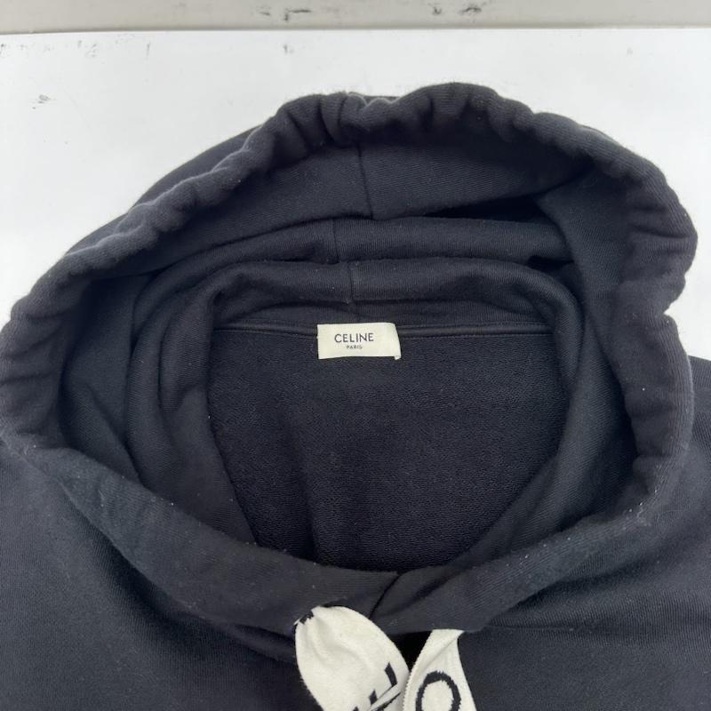 セリーヌ CELINE パーカー 長袖 XL ルーズ フーディー スウェット パーカー 2Y468670Q XL 黒 / ブラック / black メンズ USED 古着 中古 50135822
