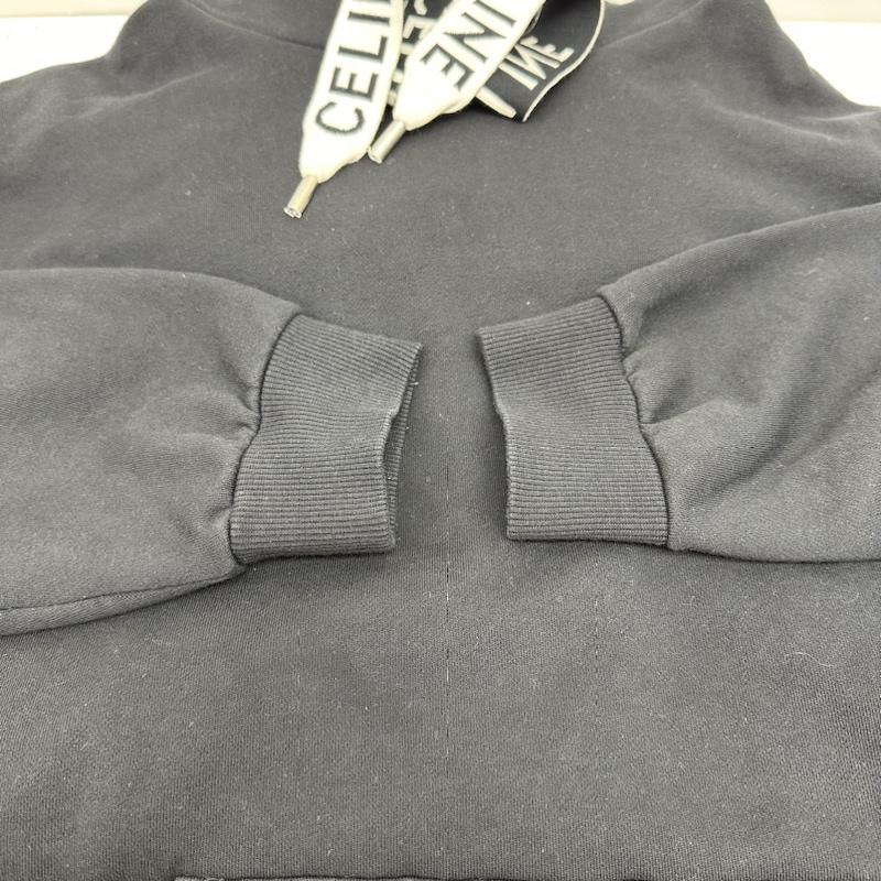 セリーヌ CELINE パーカー 長袖 XL ルーズ フーディー スウェット パーカー 2Y468670Q XL 黒 / ブラック / black メンズ USED 古着 中古 50135822