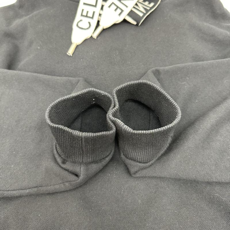セリーヌ CELINE パーカー 長袖 XL ルーズ フーディー スウェット パーカー 2Y468670Q XL 黒 / ブラック / black メンズ USED 古着 中古 50135822