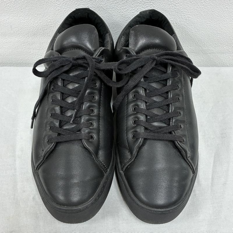 ラッドミュージシャン LAD MUSICIAN スニーカー スニーカー 21AW PADDING SNEAKER 中綿 ラバーソール カウ レザー スニーカー 2221-909 42 26.0cm 黒 / ブラック / black メンズ USED 古着 中古 50135833