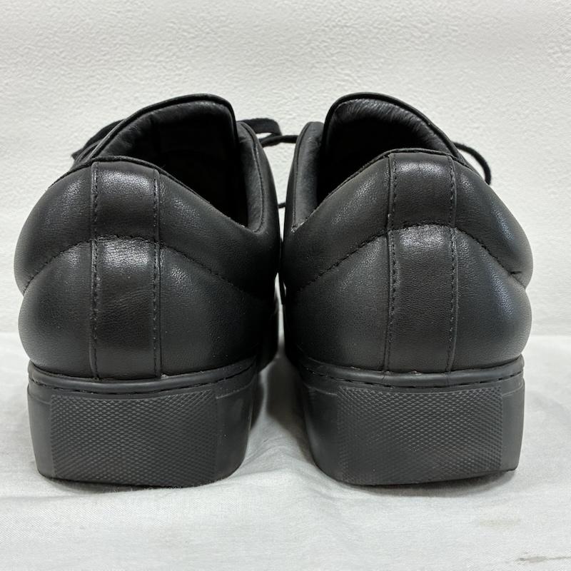 ラッドミュージシャン LAD MUSICIAN スニーカー スニーカー 21AW PADDING SNEAKER 中綿 ラバーソール カウ レザー スニーカー 2221-909 42 26.0cm 黒 / ブラック / black メンズ USED 古着 中古 50135833