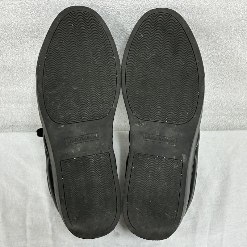 ラッドミュージシャン LAD MUSICIAN スニーカー スニーカー 21AW PADDING SNEAKER 中綿 ラバーソール カウ レザー スニーカー 2221-909 42 26.0cm 黒 / ブラック / black メンズ USED 古着 中古 50135833