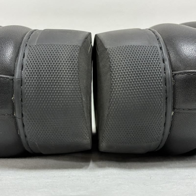 ラッドミュージシャン LAD MUSICIAN スニーカー スニーカー 21AW PADDING SNEAKER 中綿 ラバーソール カウ レザー スニーカー 2221-909 42 26.0cm 黒 / ブラック / black メンズ USED 古着 中古 50135833