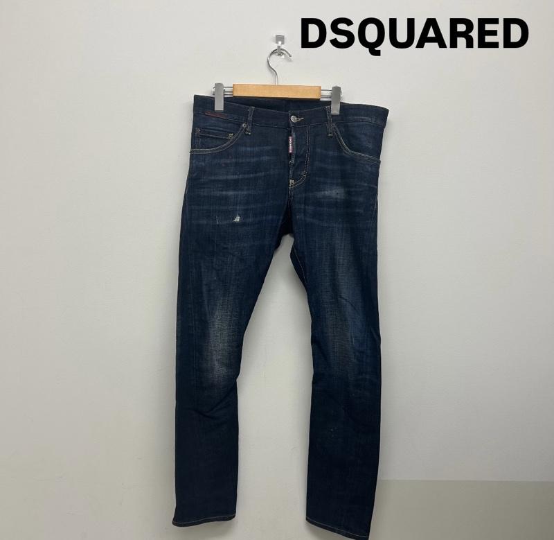 ディースクエアード DSQUARED2 パンツ デニム、ジーンズ DSQUARED2 ディースクエアード S74LB0821 SEXY TWIST JEAN セクシー ツイスト ジーンズ 48 ワンポイント インディゴ / インディゴ / Indigo メンズ USED 古着 中古 50135839