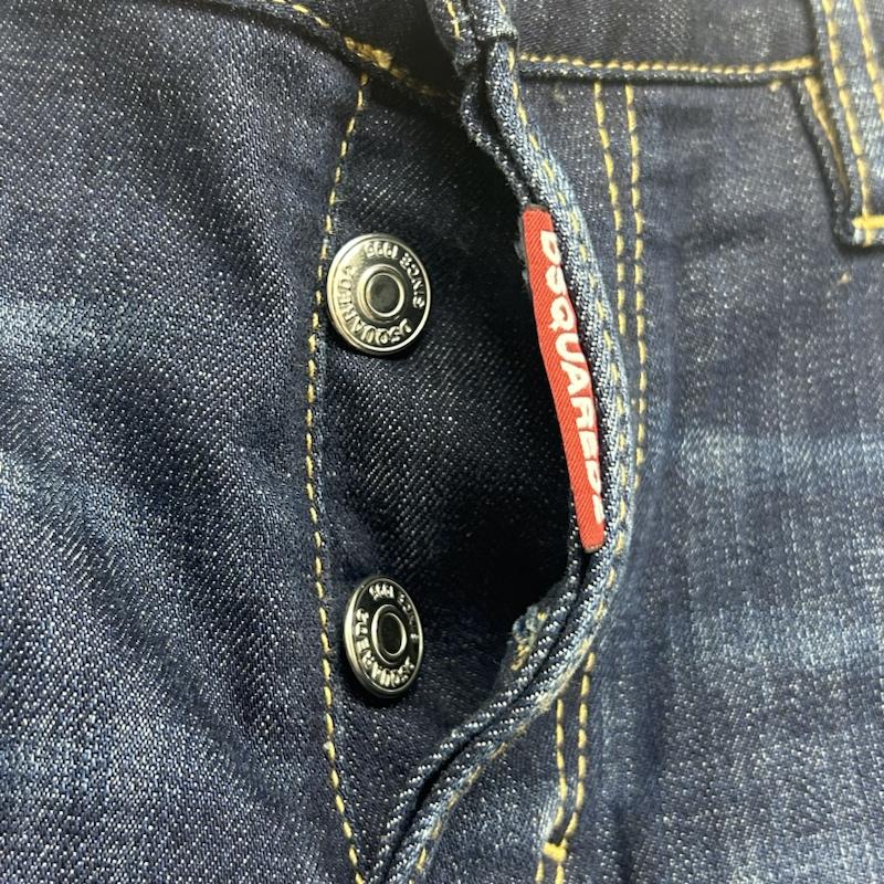 ディースクエアード DSQUARED2 パンツ デニム、ジーンズ DSQUARED2 ディースクエアード S74LB0821 SEXY TWIST JEAN セクシー ツイスト ジーンズ 48 ワンポイント インディゴ / インディゴ / Indigo メンズ USED 古着 中古 50135839