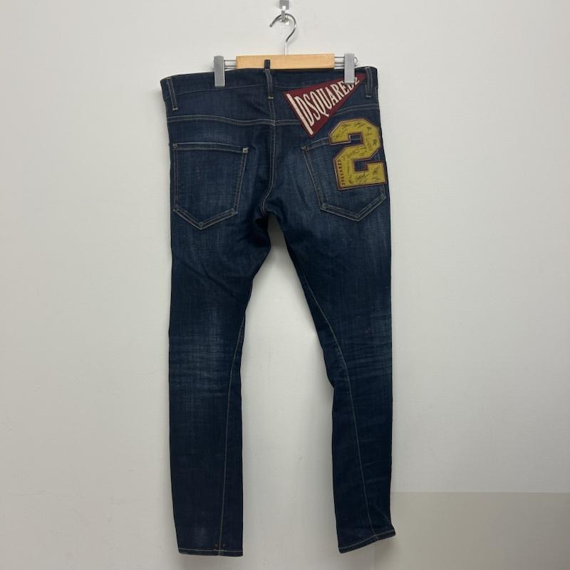 ディースクエアード DSQUARED2 パンツ デニム、ジーンズ DSQUARED2 ディースクエアード S74LB0821 SEXY TWIST JEAN セクシー ツイスト ジーンズ 48 ワンポイント インディゴ / インディゴ / Indigo メンズ USED 古着 中古 50135839
