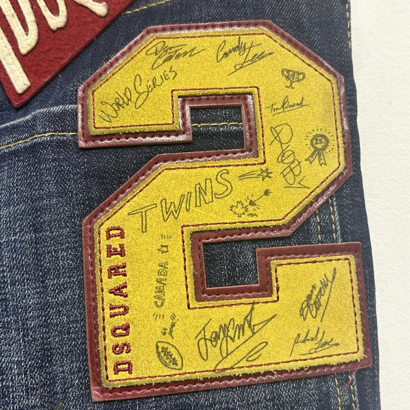 ディースクエアード DSQUARED2 パンツ デニム、ジーンズ DSQUARED2 ディースクエアード S74LB0821 SEXY TWIST JEAN セクシー ツイスト ジーンズ 48 ワンポイント インディゴ / インディゴ / Indigo メンズ USED 古着 中古 50135839