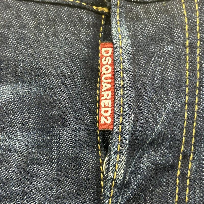 ディースクエアード DSQUARED2 パンツ デニム、ジーンズ DSQUARED2 ディースクエアード S74LB0821 SEXY TWIST JEAN セクシー ツイスト ジーンズ 48 ワンポイント インディゴ / インディゴ / Indigo メンズ USED 古着 中古 50135839