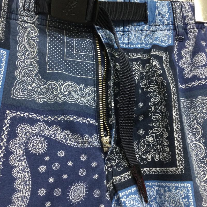 グラミチ GRAMICCI パンツ ショートパンツ Gramicci WEATHER NN-SHORTS グラミチ　ウェザー　ニューナロー　ショートパンツ GMP-21S019 S 総柄 紺 / ネイビー / navy X 水色 / ライトブルー / メンズ USED 古着 中古 50135854