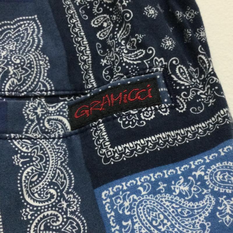 グラミチ GRAMICCI パンツ ショートパンツ Gramicci WEATHER NN-SHORTS グラミチ　ウェザー　ニューナロー　ショートパンツ GMP-21S019 S 総柄 紺 / ネイビー / navy X 水色 / ライトブルー / メンズ USED 古着 中古 50135854