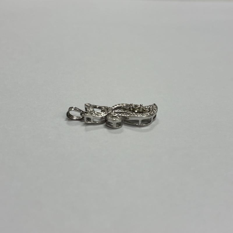 シルバー （９２５） シルバー （９２５） アクセサリー ネックレス、ペンダント Silver925 ペンダント トップ 猫 ラインストーン 刻印有り - 銀 / シルバー / silver color レディース USED 古着 中古 50135880