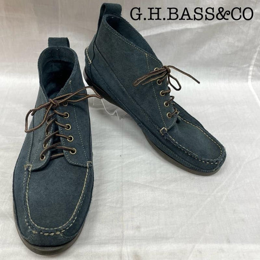 ジーエイチバス G.H.BASS & COMPANY ブーツ ショートブーツ 13 D 1644 400 Russel スエード レザー アンクル ブーツ ブルー レースアップ BLU - 青 / ブルー / blue メンズ USED 古着 中古 50135907