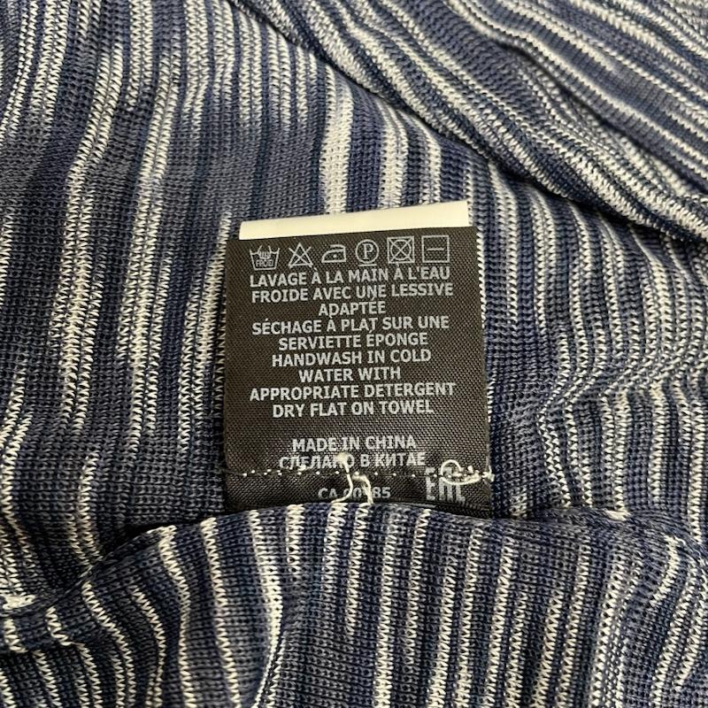 イザベル マラン ISABEL MARANT ニット、セーター 半袖 半袖 Tシャツ スペースダイ クルーネック 薄手 ニット カットソー 伸縮 タグ付き M  白 / ホワイト / white X 紺 / ネイビー / navy メンズ USED 古着 中古 50135912