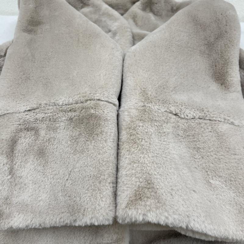 セルフォード CELFORD コート コート一般 ロング コート フェイク ファー 防寒 スナップボタン ノーカラー CWFC185008 38 無地 ベージュ / ベージュ / beige X 桃 / ピンク / pink レディース USED 古着 中古 50135931