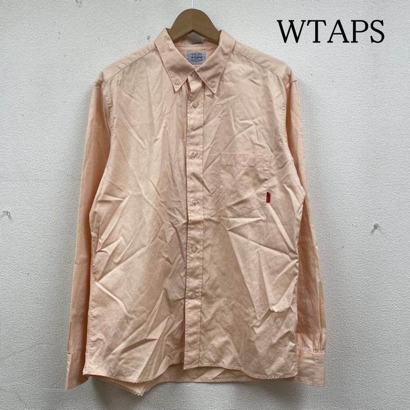 ダブルタップス WTAPS シャツ、ブラウス 長袖 14ss 長袖 ボタンダウン シャツ 141SPDT-SHM02 薄オレンジ系 L 橙 / オレンジ / orange メンズ USED 古着 中古 50135940