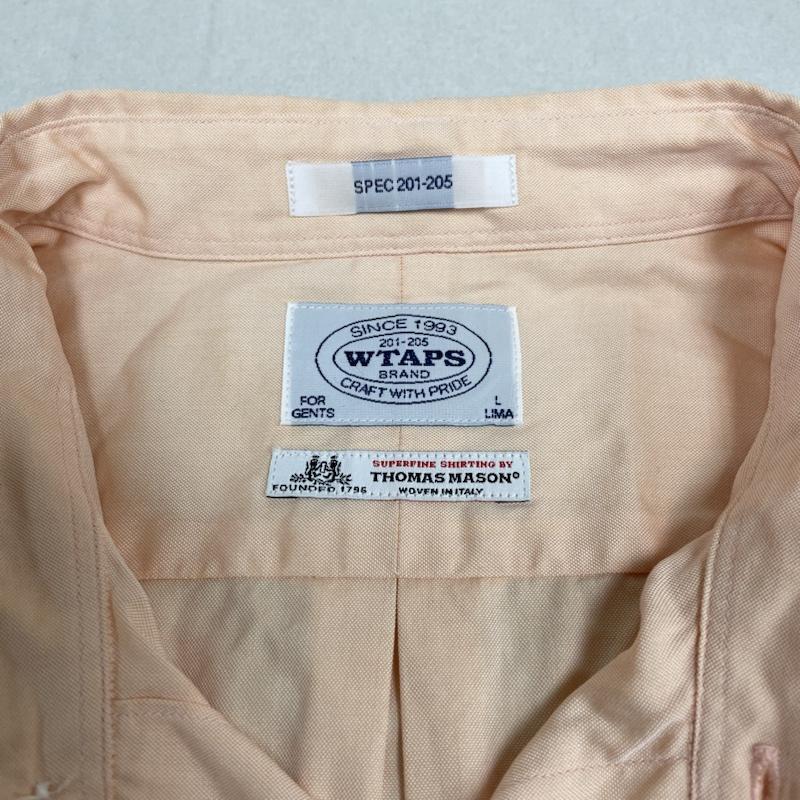 ダブルタップス WTAPS シャツ、ブラウス 長袖 14ss 長袖 ボタンダウン シャツ 141SPDT-SHM02 薄オレンジ系 L 橙 / オレンジ / orange メンズ USED 古着 中古 50135940