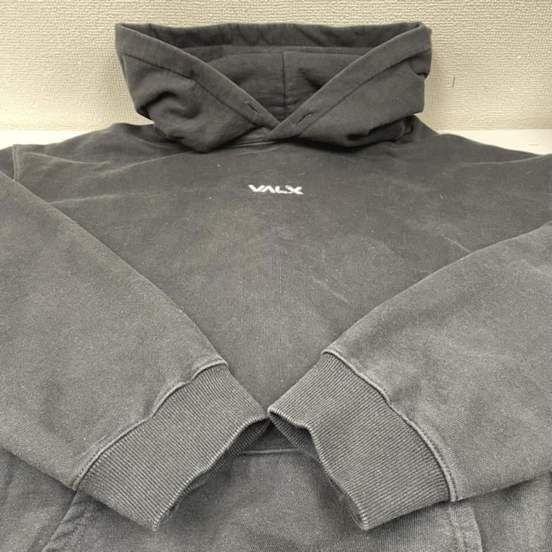 古着 USED パーカー 長袖 valx バルクス プロテイン 長袖 パーカー スウェット プルオーバー ロゴ 刺繍 バックプリント 山本義徳 L ロゴ、文字 X 刺繍 黒 / ブラック / black メンズ USED 古着 中古 50135946