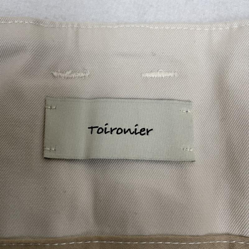 古着 USED パンツ チノパン Toironier トワロニエ Tuck CHINO Pants ワイド タック チノ パンツ ジップフライ 2030007 FREE 無地 オフホワイト / オフホワイト / メンズ USED 古着 中古 50135948