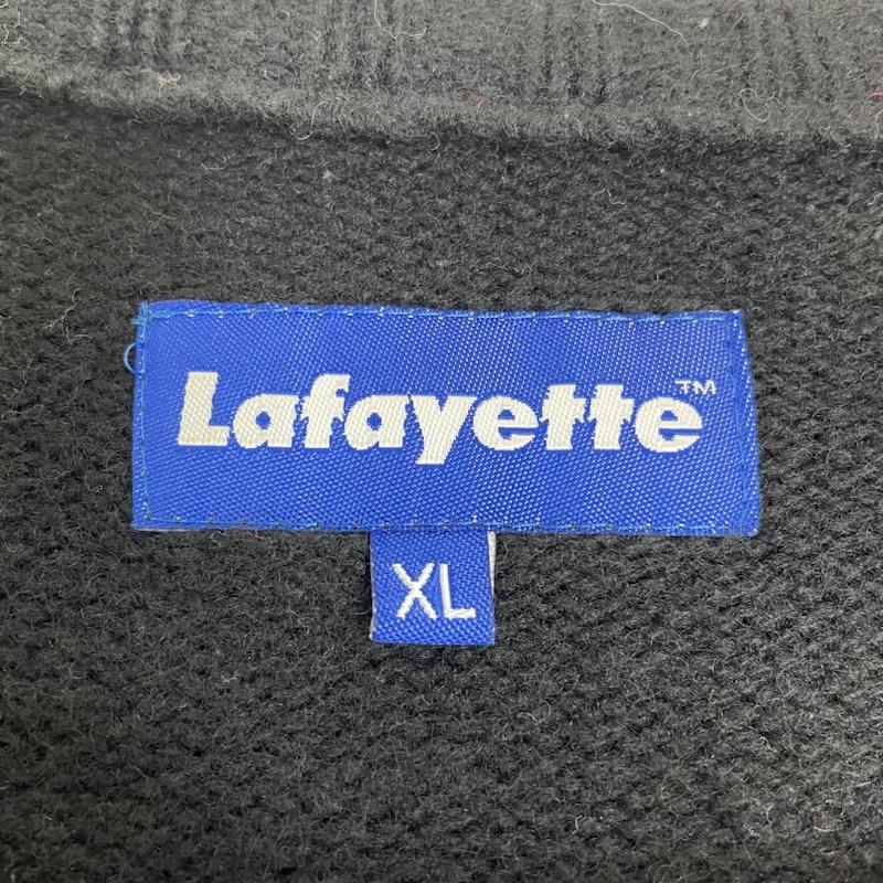 ラファイエット Lafayette ニット、セーター 長袖 ニット ウール クルーネック セーター 長袖 CITY SCAPE SWEATER 厚手 ノルディック柄 XL ノルディック柄 黒 / ブラック / black メンズ USED 古着 中古 50135955