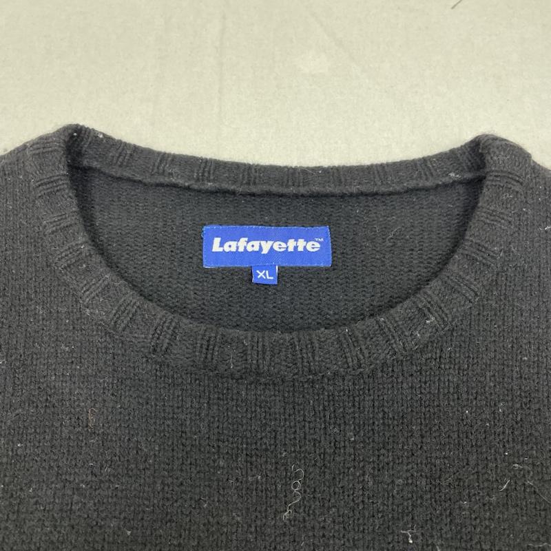 ラファイエット Lafayette ニット、セーター 長袖 ニット ウール クルーネック セーター 長袖 CITY SCAPE SWEATER 厚手 ノルディック柄 XL ノルディック柄 黒 / ブラック / black メンズ USED 古着 中古 50135955