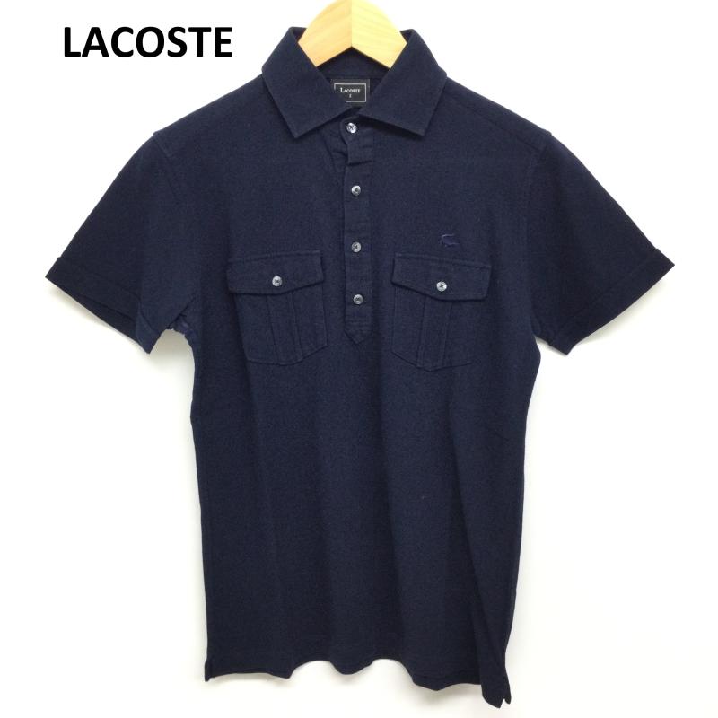 ラコステ LACOSTE ポロシャツ 半袖 半袖 ポロシャツ KH040C 2 紺 / ネイビー / navy メンズ USED 古着 中古 50135980