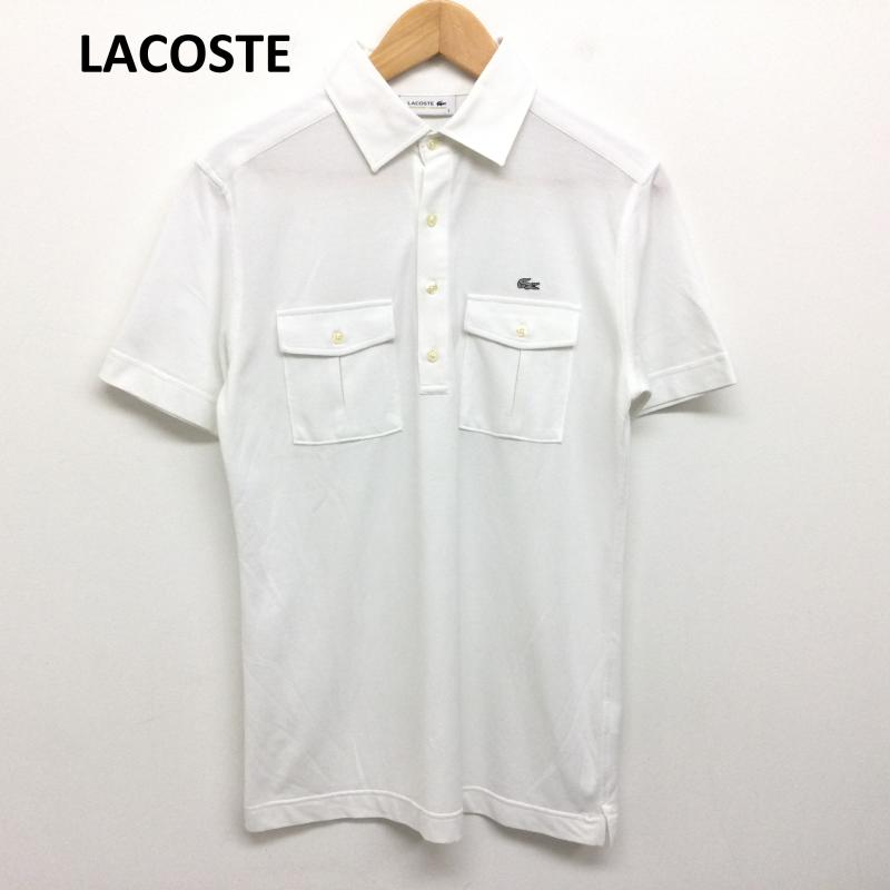 ラコステ LACOSTE ポロシャツ 半袖 半袖 ポロシャツ KH700E 3 白 / ホワイト / white メンズ USED 古着 中古 50135988
