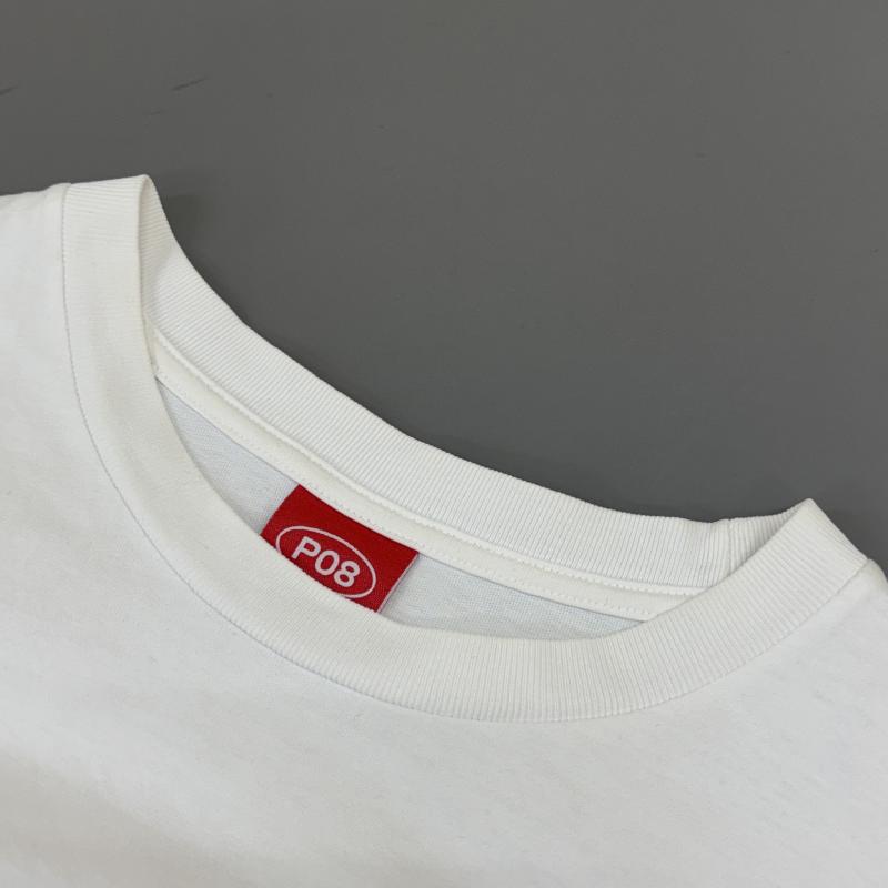 パラグラフ PARAGRAPH Tシャツ 半袖 SMILE LOGO スマイル アーチ ロゴ オーバーサイズ クルーネック 半袖 Tシャツ 白 ホワイト - 白 / ホワイト / white メンズ USED 古着 中古 50136003