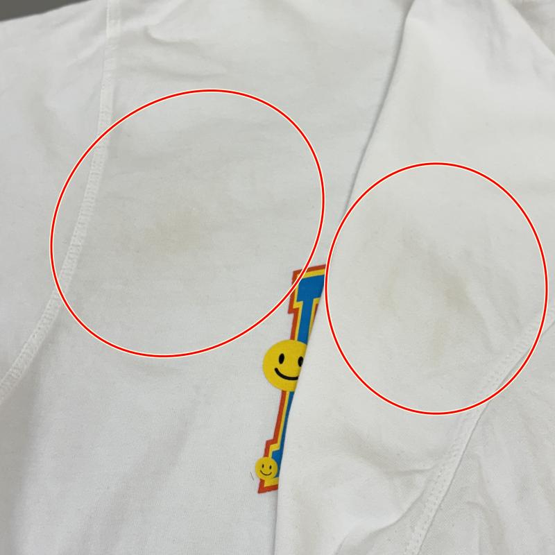パラグラフ PARAGRAPH Tシャツ 半袖 SMILE LOGO スマイル アーチ ロゴ オーバーサイズ クルーネック 半袖 Tシャツ 白 ホワイト - 白 / ホワイト / white メンズ USED 古着 中古 50136003