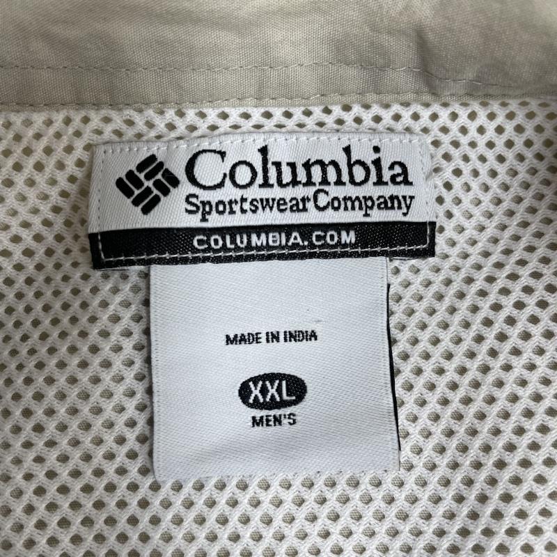 コロンビア Columbia シャツ、ブラウス 半袖 90s PFG フィッシング シャツ 半袖 ロゴ 刺繍 マルチポケット 大きめ オーバーサイズ XXL ロゴ、文字 X 刺繍 グレージュ / グレージュ / メンズ USED 古着 中古 50136008