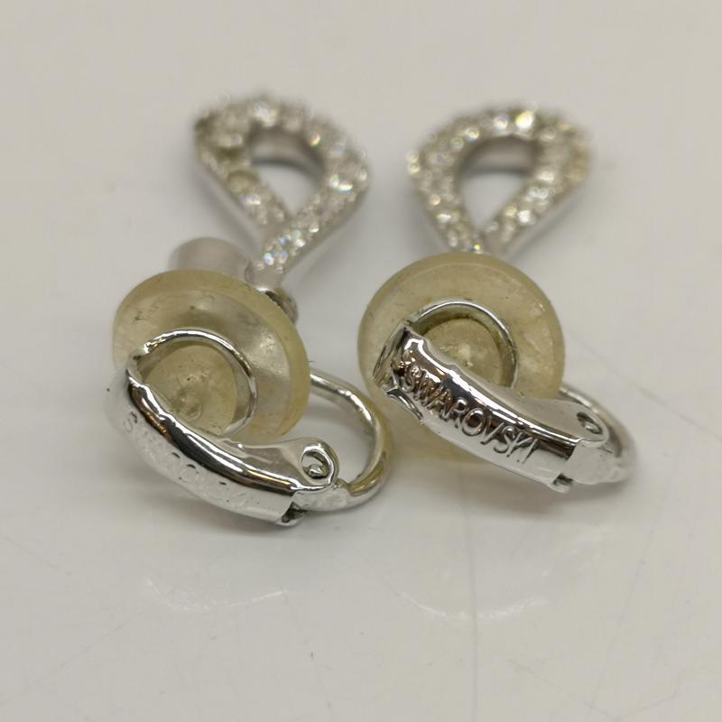 スワロフスキー SWAROVSKI アクセサリー ピアス イヤリングドロップ スウィング シルバー メッキ - レディース USED 古着 中古 50136057