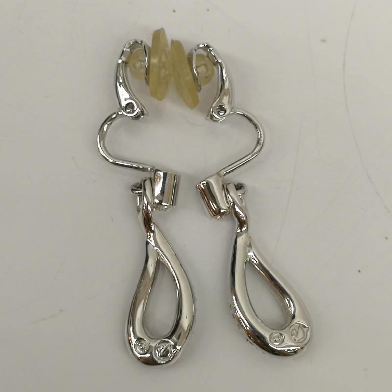 スワロフスキー SWAROVSKI アクセサリー ピアス イヤリングドロップ スウィング シルバー メッキ - レディース USED 古着 中古 50136057